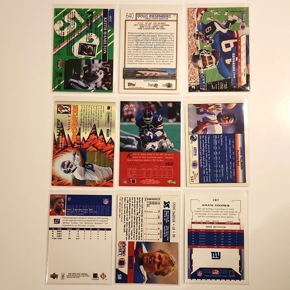 NEW York Giants 54 NFL Trading Cards - Picture 10 of 12